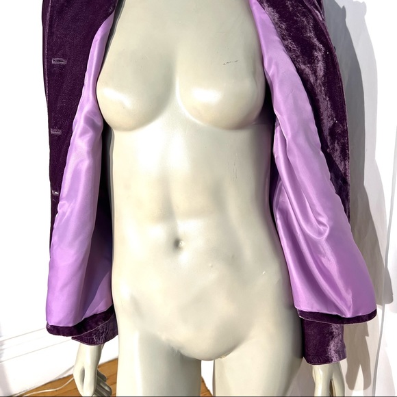 J.Jill Velvet Blazer Jacket Floral Embroidery - Picture 9 of 13